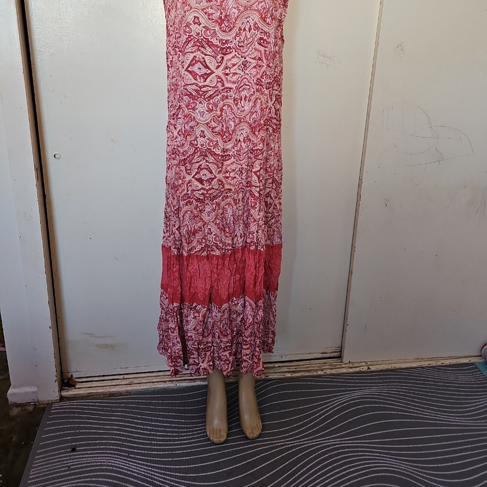Victoria Holley Pink and Red Paisley Dress